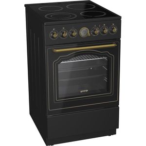 Classico Staande Fornuis Matzwart met Keramische Kookplaat en 8 Ovenfuncties