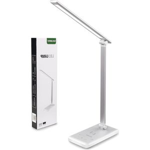 Bureaulampen Draadloze Oplader Zilver 42 LED Diverse Kleuren CE en RoHS Certificeerd - Verlichting Werklampen