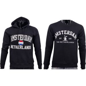 Hitman - 2-Pack - 1 Hoodie en 1 Sweater - Katoen - Amsterdam - Zwart - Maat M