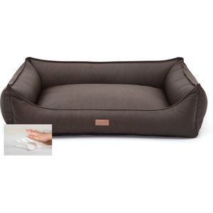 Dog's Lifestyle Orthopedische Hondenmand Structuro Leder Bruin XL 110cm - ook in Taupe, Cognac, Antraciet en Lichtgrijs