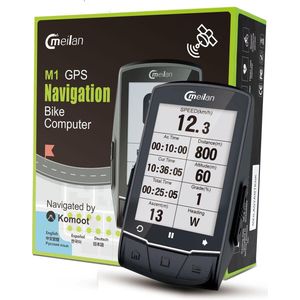Meilan GPS fietscomputer - Navigatie - hoogtemeter - temperatuur - cadans - snelheid