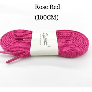 2 Paar Mooie schoenveters | 100 cm | Rose Red