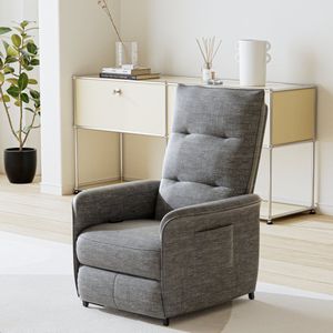 Verstelbare relaxfauteuil Savukoski elektrisch 102x58x81 cm donkergrijs