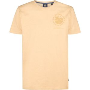 Petrol Industries - Heren Artwork T-shirt Jetstream - Geel - Maat XL