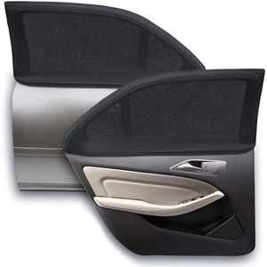 Boraboi ® Universele Zelfklevende Zonwering voor Auto met UV-bescherming en Insectenwerend Meshmateriaal, Set van 2