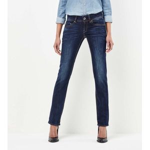 G-STAR Midge Saddle Mid Waist Straight Jeans - Dames - Dark Aged - W32 X L30