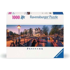 Ravensburger puzzel Amsterdam by Night - 1000 stukjes.