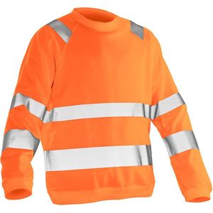 Jobman 1150 Hi-Vis Sweatshirt 65NO115065 - Oranje - XXL