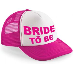 Bellatio Decorations snapback/cap voor dames - Bride To Be - roze/wit - vrijgezellenfeest petjes