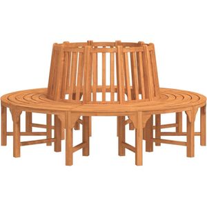 vidaXL - Boombank - rond - Ø208 - cm - massief - eucalyptushout