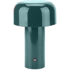 Luxus Draadloze Tafellamp Oplaadbaar - Luna - Groen - 20cm - Decoratieve tafellamp - Tafellamp slaapkamer - Bureaulamp - LED - Touch - Dimbaar - Draadloos - Oplaadbaar