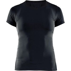 Craft Essential Vn Ss Sportshirt Dames - Black