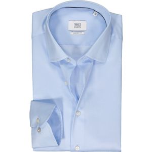 ETERNA comfort fit overhemd - twill - lichtblauw - Strijkvrij - Boordmaat: 47