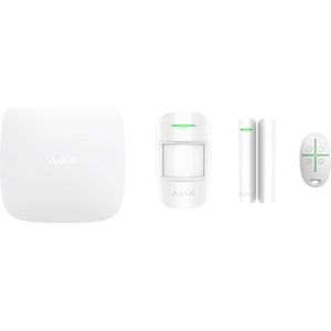 Ajax StarterKit Plus - Wit Ajax Hub Plus, Ajax MotionProtect detector, Ajax DoorProtect magneetcontact en Ajax SpaceControl keyfob
