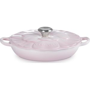 Le Creuset Braadpan Signature - Campagnard Bloesem - Shell Pink - ø 26 cm / 2.2 liter