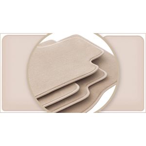 PREMIUM beige vloermatten voor: Opel Vivaro II bestelbus 2014-2019