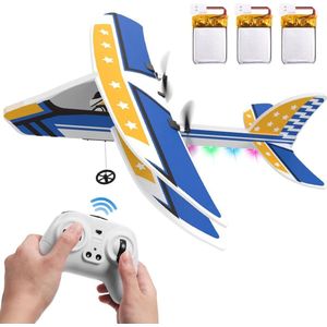 24GHz afstandsbedieningsvliegtuig met 3 batterijen en 6-assige gyrostabilisator - RTF RC-zweefvliegtuigspeelgoed voor beginners - kinderen, volwassenen RC vliegtuig