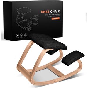 XER Ergonomische kniestoel - Bureaustoel - Office chair - Werkkruk - Zwart