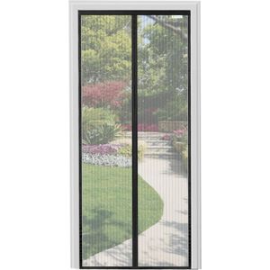 Vliegengaas voor deur, magnetisch, professioneel 100 x 200 cm, insectenbescherming, balkondeur, zwart vliegengaas, balkondeur, magneetgordijn zonder boren, muggenbescherming, geniet van de zomer