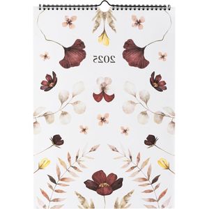 Kalender 2025 Zen Blossom - 12 maanden - Familiekalender - 297x42 cm kalender 2025 maandkalender