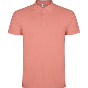 2 Pack Klei Oranje heren unisex Polo korte mouwen Star 200 grm merk Roly maat XXL