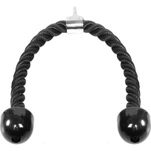 CCLIFE - Triceps Touw - Push Pull Down Touw - Koord Nylon - Tricep Touw met Antislip Handvatten - Karabijnhaak voor Fitness Gym - Thuis Workout - Hulpstukken voor Trainingsmachines