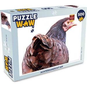 Puzzel Achteraanzicht kip - Legpuzzel - Puzzel 500 stukjes