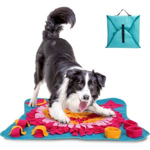 Nobleza snuffelmat - speelmat - hondenspeelgoed - fleece - snackmat - 70 x 70 cm