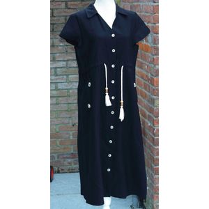 Damesmode - Outlet - zomer jurk - zwart - Maat 38