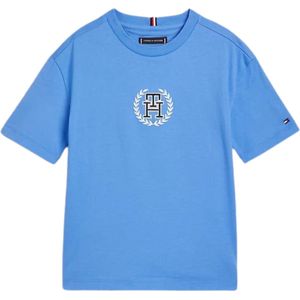 Tommy Hilfiger MONOGRAM TEE S/S Jongens T-shirt - Blue - Maat 16