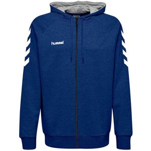 Hummel Go Cotton Sweater Met Ritssluiting True Blue - XXL - Heren