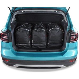 VW T-CROSS 2018+ 3-delig Reistassen Op Maat Auto Interieur Kofferbak Organizer Accessoires
