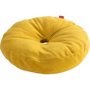 Donut Kattenbed - Okergeel - Zacht en Luxe Kattenmand - Wasbaar