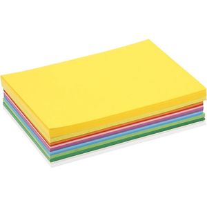 Lentekarton, A5, vel 148x210 mm, 180 gr, diverse kleuren, 300 div vellen/ 1 doos | Knutselpapier | Knutselkarton