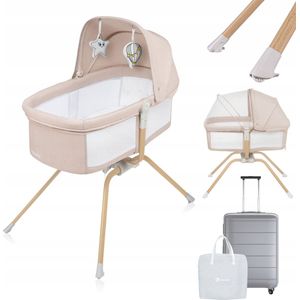 Lionelo - Malin - Reisbedje - Beige - Duurzame Structuur - 3in1 Functie