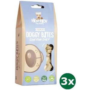 3x100 gr Hov-hov premium diet doggy bites graanvrij kabeljauw hondensnack