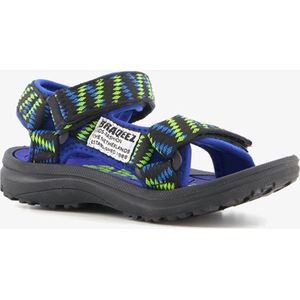 Braqeez jongens sandalen blauw met gele details - Maat 32