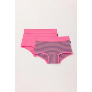 Woody duopack boxershort meisjes - roze - 242-10-SHD-Z/066 - maat 92