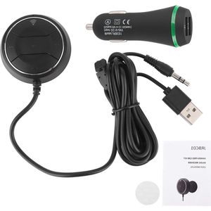 - Draadloze Bluetooth-autokit V4.0 met NFC Handsfree Functie - Muziek Oproep Ontvanger - 3.5mm Aux-poort .