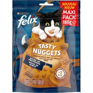 Felix Tasty Nuggets - Kattensnack - Kip & Eend - 6 x 180 g