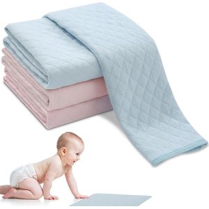 Set van 4 aankleedkussens voor onderweg, aankleedkussen 60 x 70 cm, babyaankleedkussen, aankleedkussen, commode, aankleedkussen, wasbaar, draagbaar aankleedkussen voor kinderen of volwassenen