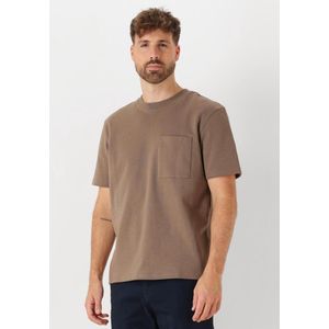 Dstrezzed Ebbe Boxy Tee Polo's & T-shirts Heren - Polo shirt - Beige - Maat XL