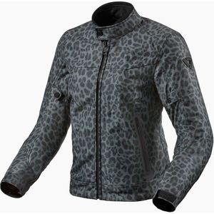REV'IT! Jacket Shade H2O Ladies Leopard Dark Grey S - Maat - Jas