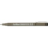 ARTLINE Drawing System Fineliner - 1 stuk - 0.8mm Lijndikte - Zwart