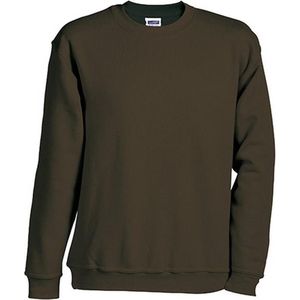 James and Nicholson Unisex Round Heavy Sweatshirt (Bruin)