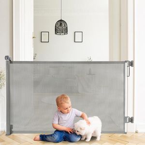 Traphekje oprolbaar - Oprolbaar traphekje - Veiligheidshekje - Veiligheidshekje voor kinderen - Hondenhek - Veiligheid in huis