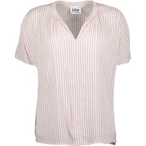 Blue Seven dames blouse - blouse dames - 180224 - roze/wit streep - v-hals - maat 40