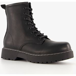 Blue Box lak dames veterboots grijs - Maat 40