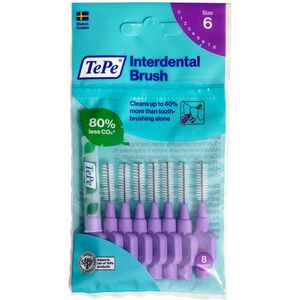 3x TePe Interdentale Ragers Original 1,1 mm Paars 8 stuks