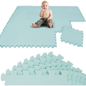 18-delige Baby Speelmat Puzzel - 30x30 Foam Tegels Kruipmat Vloermat Speeltapijt